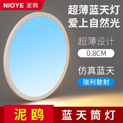青晴空灯超薄筒灯射灯客厅2025新款玄关嵌入式天空灯自由开孔筒灯