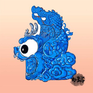 琉璃鸱吻运城永乐宫山西古建筑摆件装饰品客厅书房办公室桌面礼品