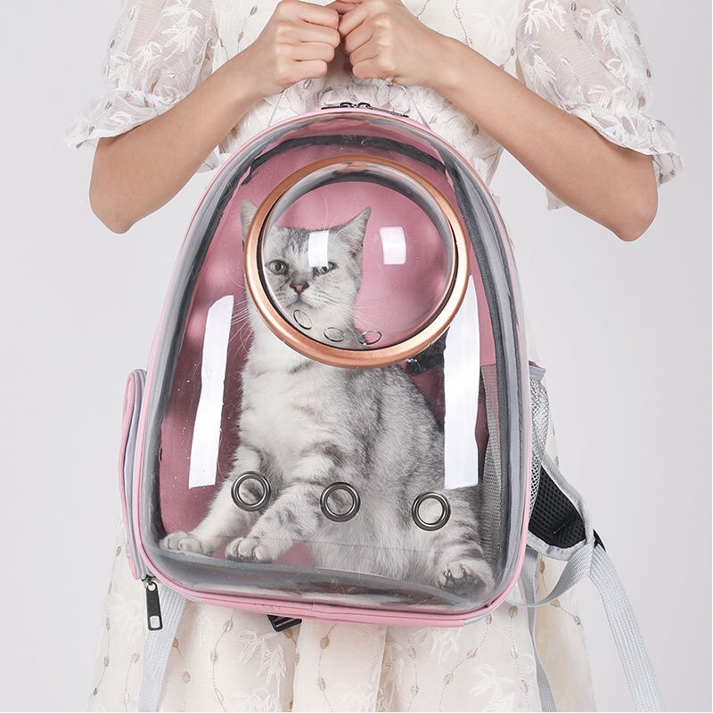 新款宠物背包猫咪太空舱猫窝冬季双肩外出便携猫包狗狗透气太空包