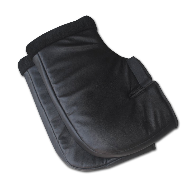 男女电动车护手套保暖防风摩托车把套皮革防水加大加厚暖把套冬季