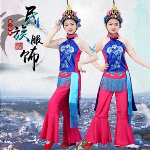 儿童俏花旦戏曲演出服京豫剧古典舞服装小花旦戏服心有翎兮舞蹈服