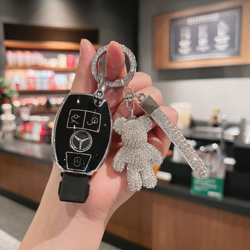 适用奔驰e300l钥匙套新E级C260L包C200L/GLC300/GLE/GLA200扣