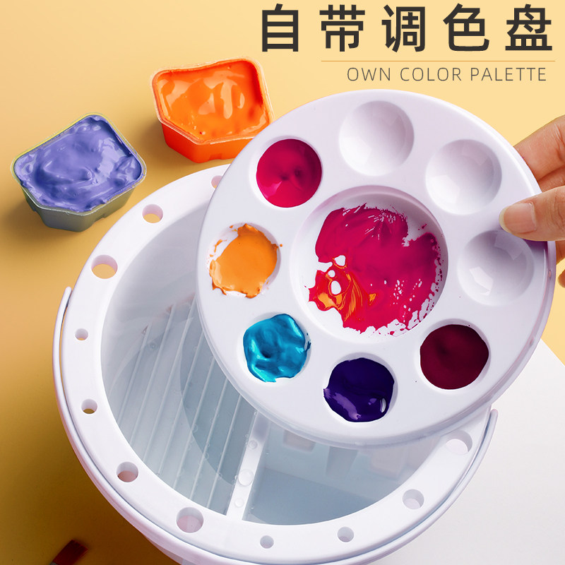 洗笔桶美术水桶美术生专用洗笔筒颜料桶便携水彩水粉画晾笔架油画,文具电教/文化用品/商务用品,笔洗,淘宝优惠券,粉丝福利购,淘宝优惠卷