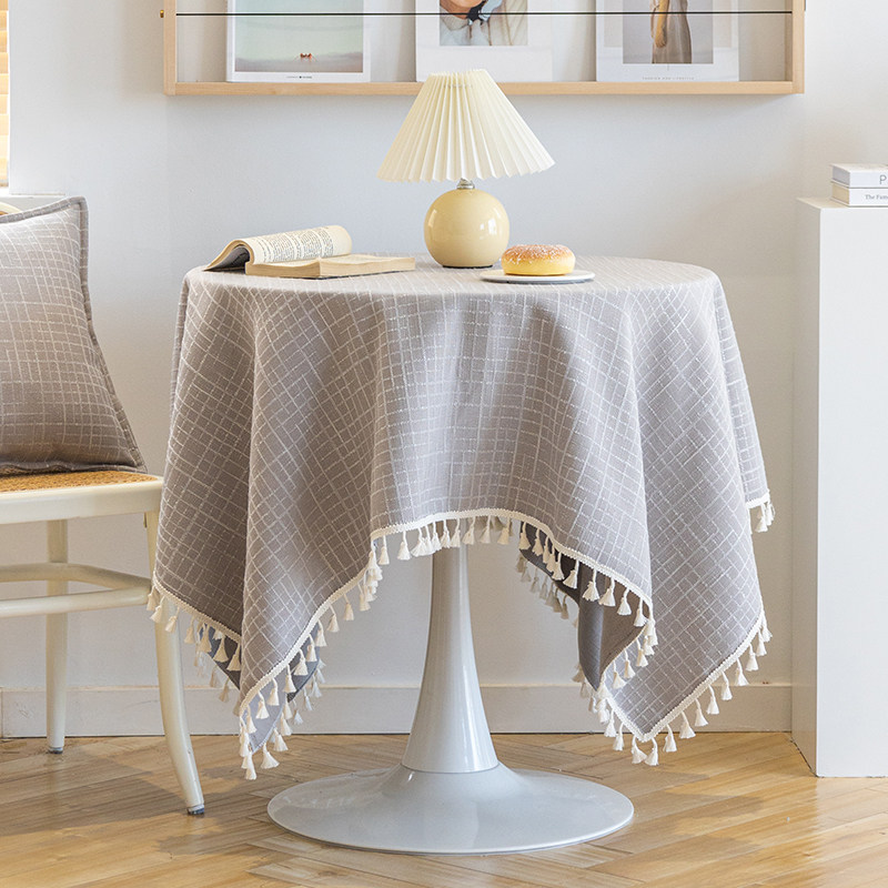 雪尼尔桌布轻奢高级感圆形长方形茶几电视柜餐桌布防尘桌子垫盖巾,居家布艺,桌布,淘宝优惠券,粉丝福利购,淘宝优惠卷