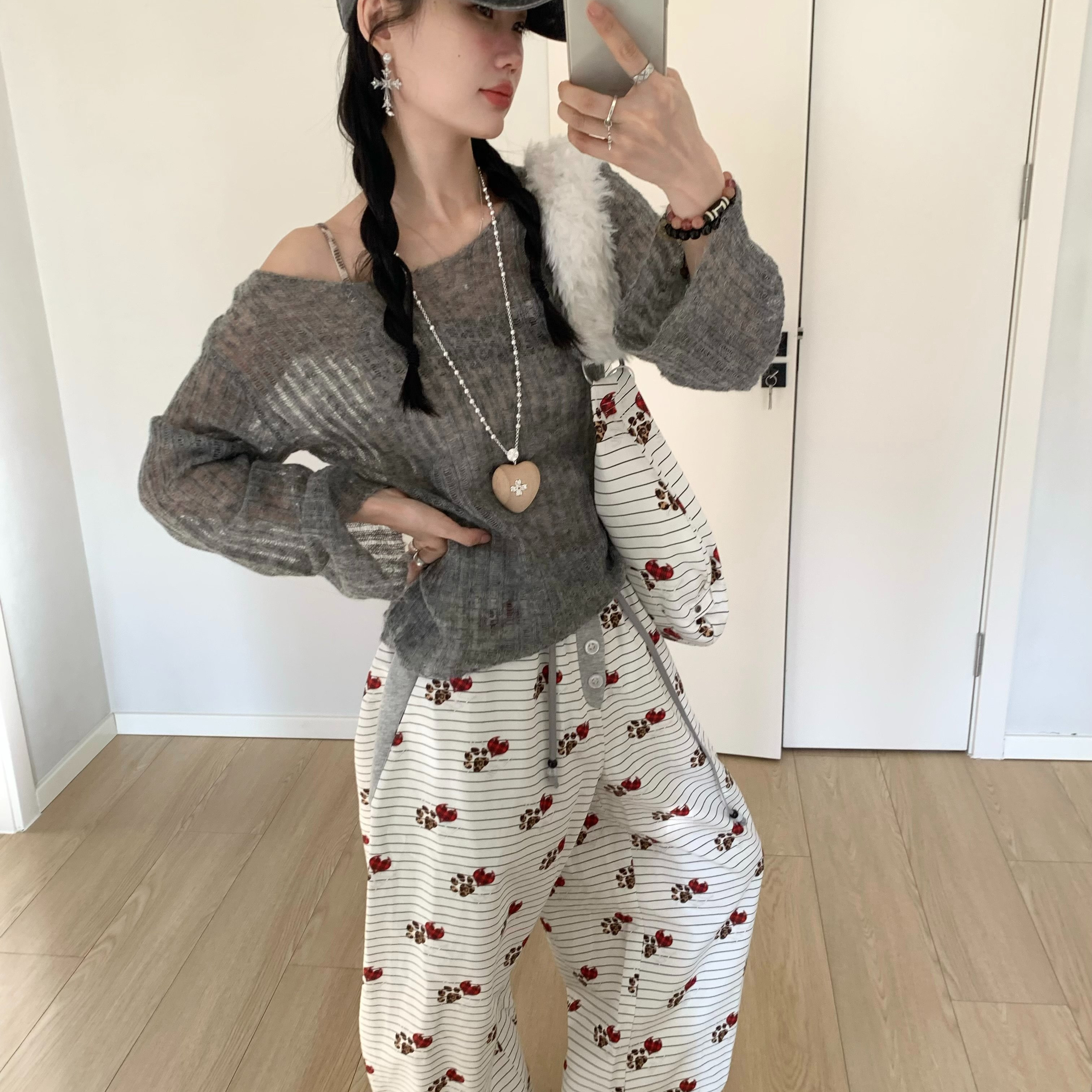 吕颖ivy同款马海毛柔针织衫