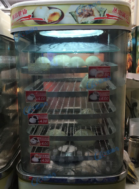 优选蒸包柜 陈列柜粽子加热保温柜馒头小笼包便利店蒸包机