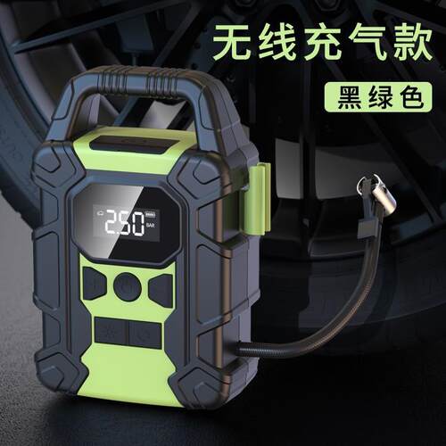 新款私模车载数显泵便携式智能25缸汽车泵无线打气泵
