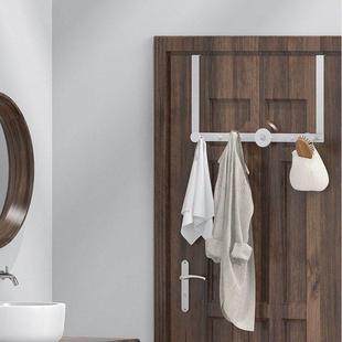 门后挂钩挂衣架2cm厚门 厨房橱柜门上置物架卧室免打孔衣服收纳架