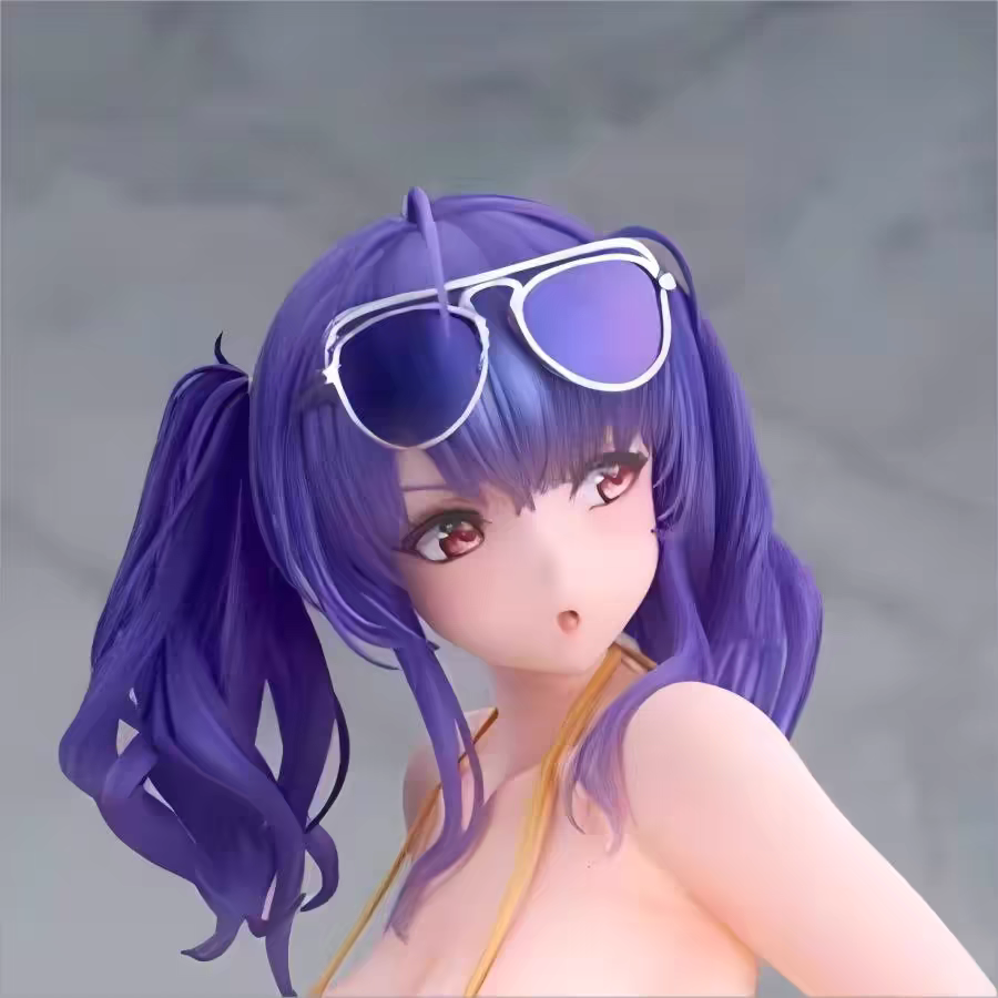 碧蓝航线泳装波拉美少女手办摆件