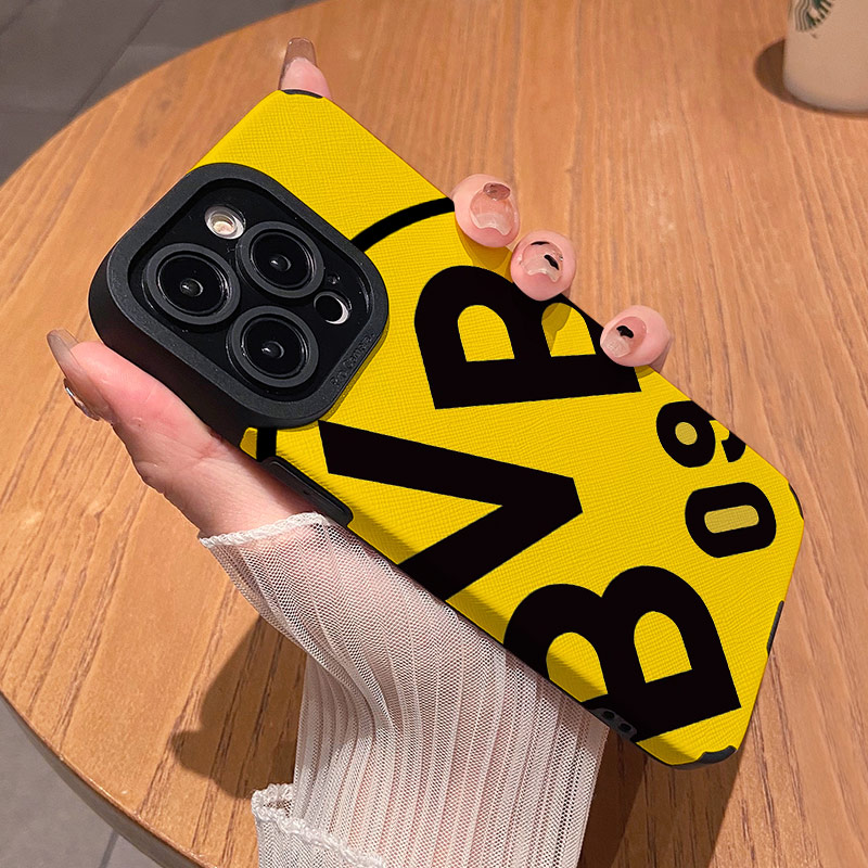 足球多特蒙德队徽适用苹果华为vivo荣耀oppo小米iPhone17promax手机保护外壳16 15硅胶14 13新款12 11情侣P80
