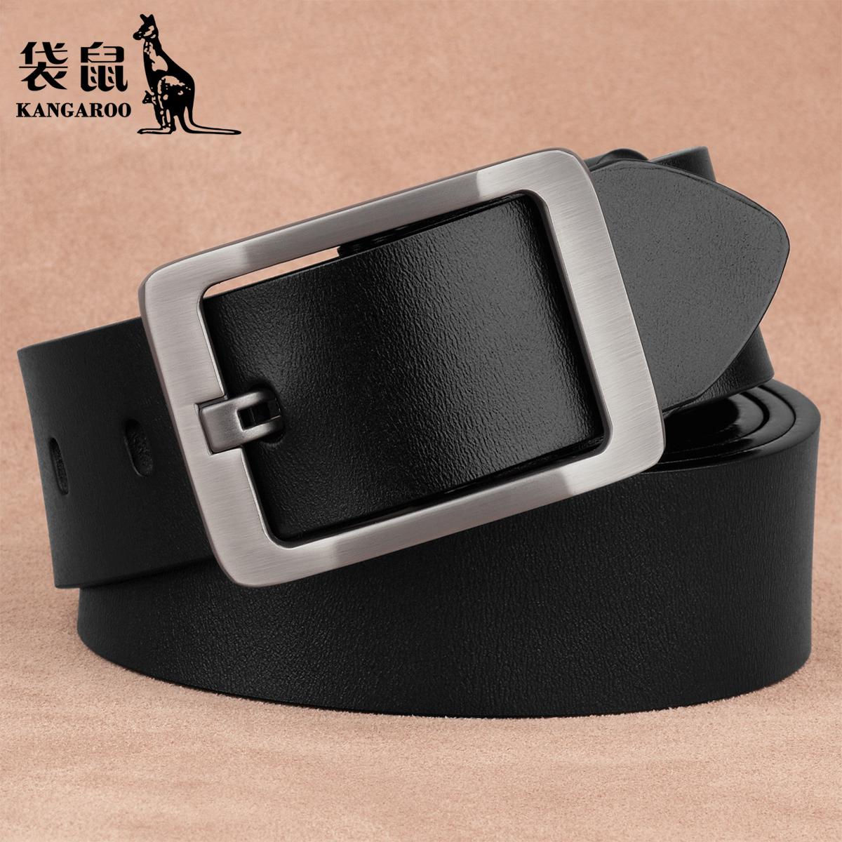 袋鼠年轻人休闲风潮流正品皮带