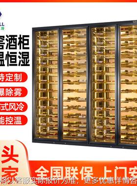 肯德红酒柜无缝黑色全玻璃恒温保湿红酒柜白酒柜冷藏保鲜柜风冷