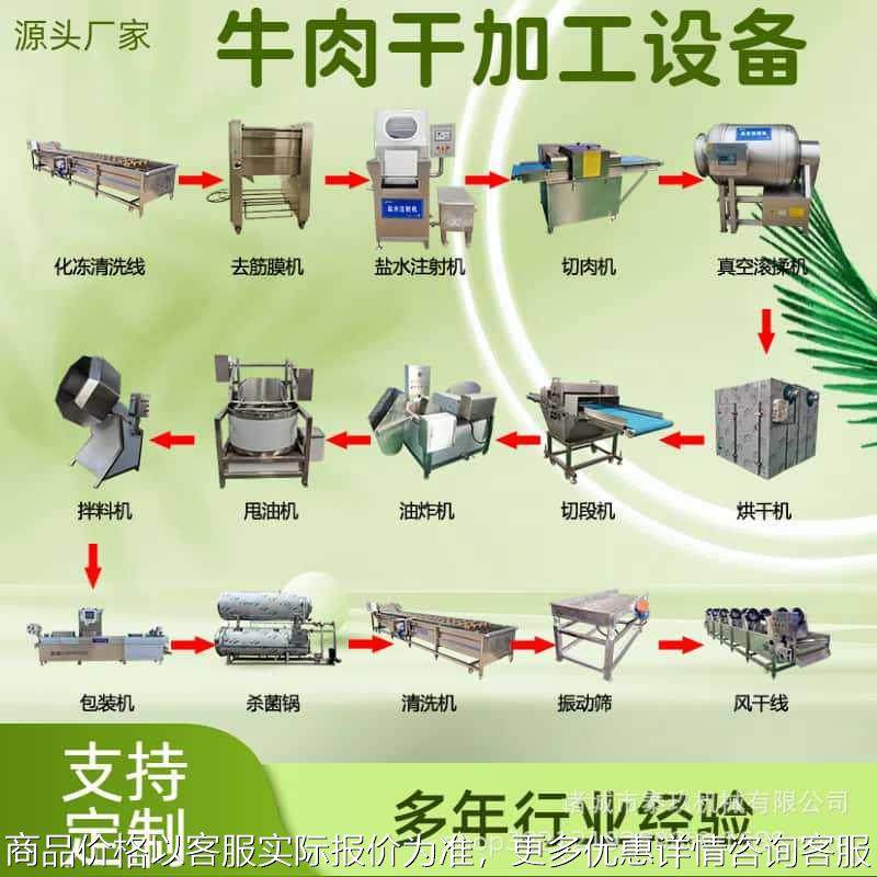 风味牛肉干生产线手撕牦牛肉干包装设备牛肉卤制品加工流水线,清洗/食品/商业设备,肉制品加工设备,淘宝优惠券,粉丝福利购,淘宝优惠卷