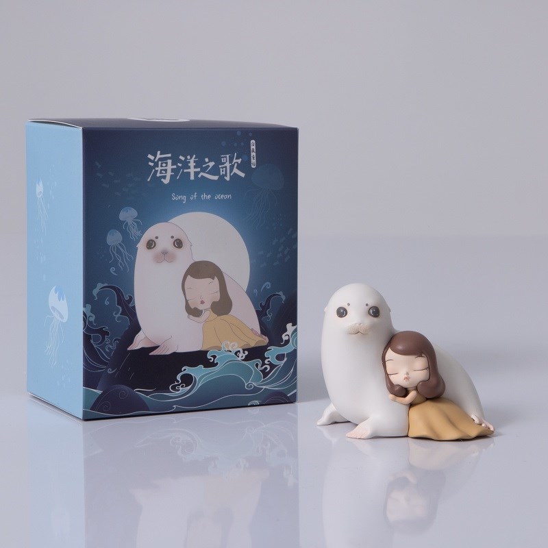 雪球海豹办公室桌面样板间饰品摆件送人礼物玄关小手办少女心礼品