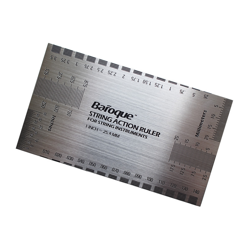 后浪器乐 Baroque弦距尺木电吉他贝司斯弦高测量卡尺打品调弦标准
