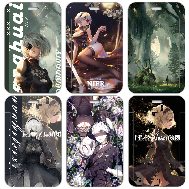 动漫尼尔机械纪元2B小姐姐学生卡套工作证校牌公交地铁门禁卡保护