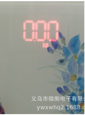 2019新款5MM红字广告秤小屏180公斤/100克健康秤玻璃秤人体秤礼品