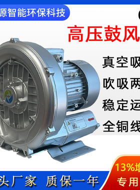 高压风机真空吸附气泵RB-33D-2旋涡式风机生物发酵曝气送风用风泵