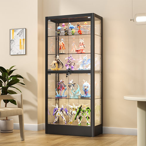 陈列柜玩具展示架柜子透明乐高展柜家用模型带灯玻璃柜手办展示柜