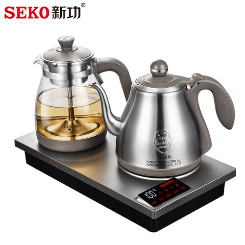 新功底部全自动上水烧水壶办公室1800W大功率泡茶专用电热水壶W54