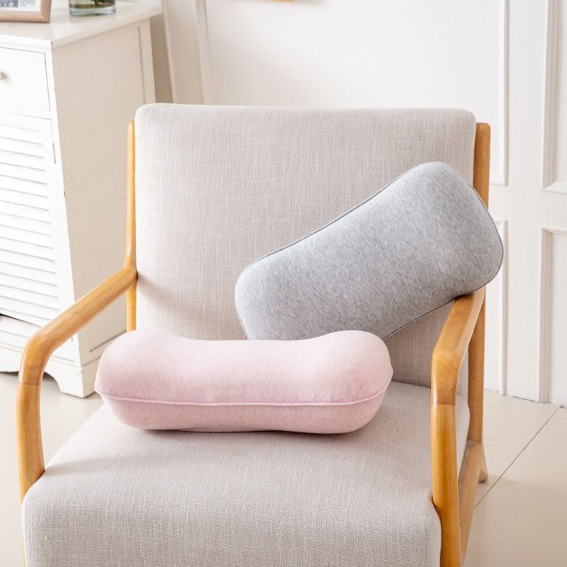 便携式小枕头单人午睡小号办公室午休靠枕记忆棉多功能枕腰靠