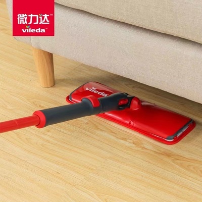 微力达迅易洁免湿手平板拖把杆子平拖旋转配件 自动拧干懒人拖把