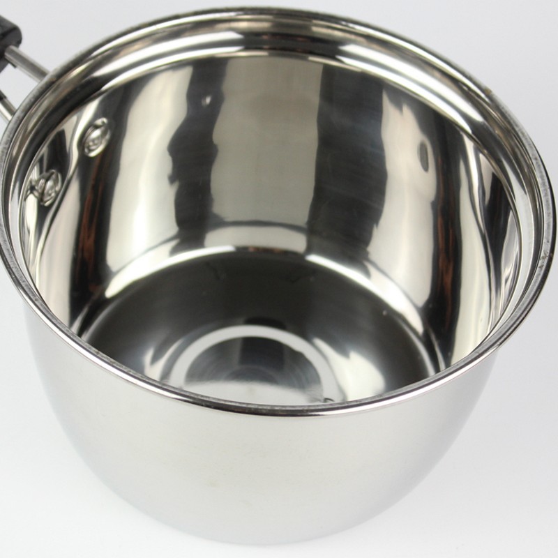 奶锅不锈钢加厚复底不粘锅单柄小汤锅 电磁炉小奶锅宝宝热奶锅18