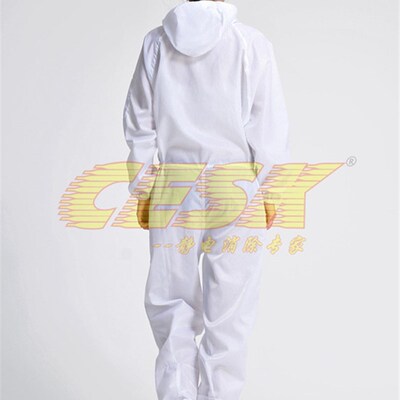 四连体沙疗沙灸沙浴服防静电超净连脚洁净无尘耐高温121度灭菌衣