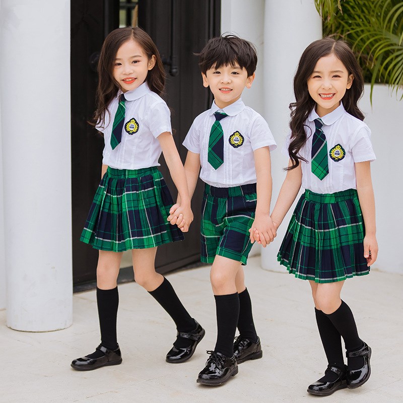 幼儿园园服夏装拍照校服英伦风小学夏季大班毕业典礼飞行员拍摄服
