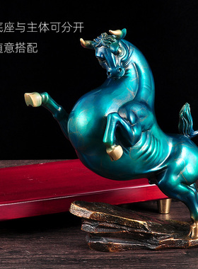 纯铜牛摆件招财牛工艺品家居摆设客厅玄关办公室装饰乔迁开业礼品