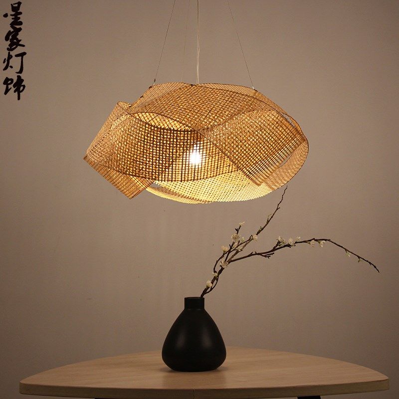 日式民宿个性竹灯餐馆灯笼竹编藤艺禅意手工餐厅火锅店编制吊灯具,家装灯饰光源,客厅吊灯,淘宝优惠券,粉丝福利购,淘宝优惠卷