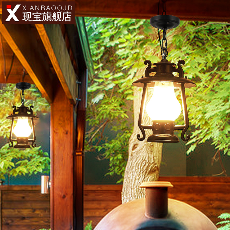 LED吊灯可调节户外防水欧式阳台走廊过道庭院花园别墅凉亭室外灯