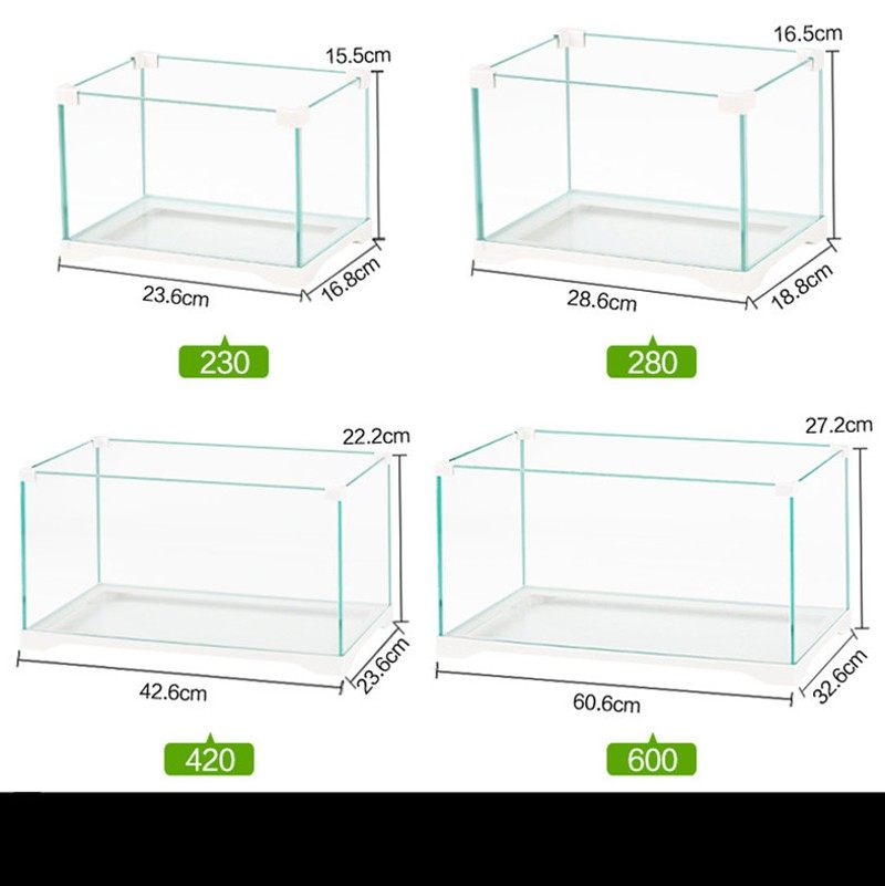 小型养乌龟专用生态龟缸带晒台乌龟水陆缸别墅混养创意鱼缸玻璃缸