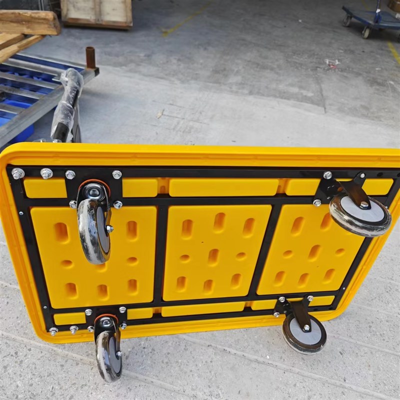 加厚吹塑小推车折叠手推车平板车家用搬运车拖车快递便携手拉车