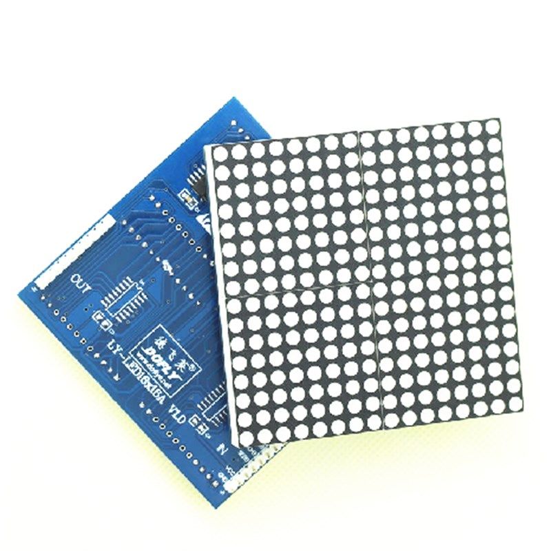 德飞莱 16x16 led点阵 汉字屏 led模块 单片机开发板 单红色
