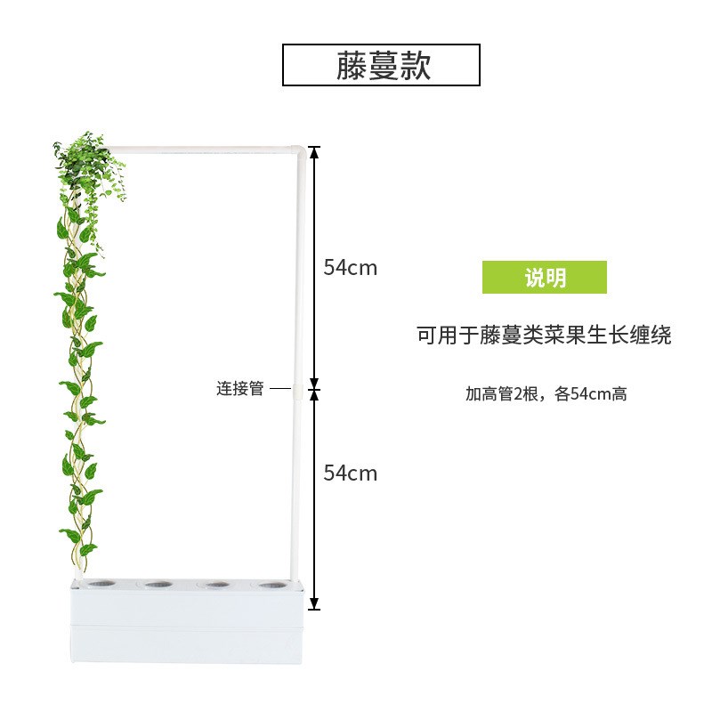 无土栽培黄瓜水培蔬菜家庭室内阳台种菜智能箱自动管道式设备