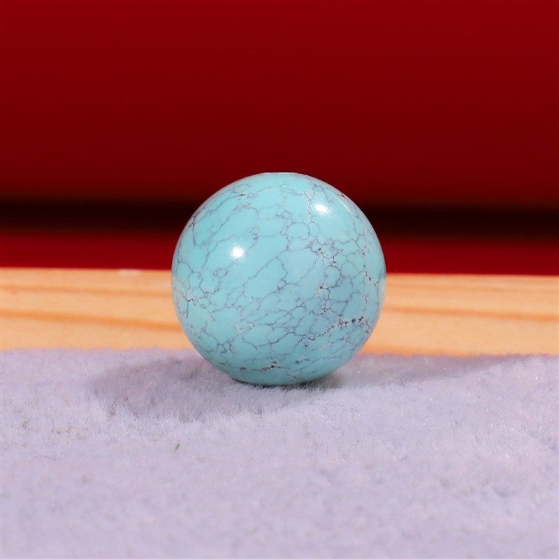 湖北松原矿绿松石散珠 高瓷蓝12.8mm单珠网花状 保真无处理 191号,饰品/流行首饰/时尚饰品新,DIY配件,淘宝优惠券,粉丝福利购,淘宝优惠卷