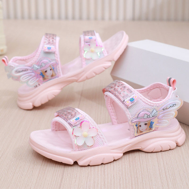女童运动凉鞋夏季2024新款儿童公主沙滩鞋小女孩学生夏款防滑软底,童鞋/婴儿鞋/亲子鞋,凉鞋,淘宝优惠券,粉丝福利购,淘宝优惠卷