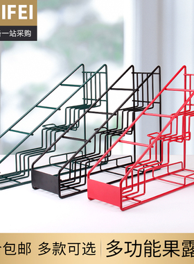 莫林糖浆架果露架糖压瓶架不锈钢商用奶茶店咖啡店摆放架收纳架