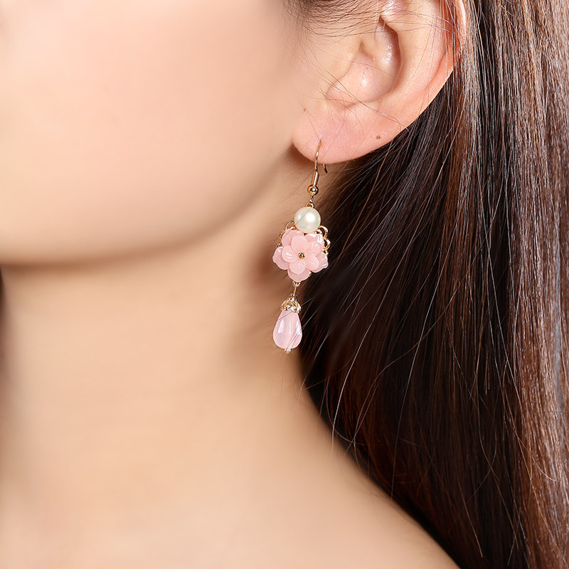 小耳垂适合珍珠耳坠复古民族风耳环粉色显脸瘦的耳饰中国风耳夹女,饰品/流行首饰/时尚饰品新,耳环,淘宝优惠券,粉丝福利购,淘宝优惠卷