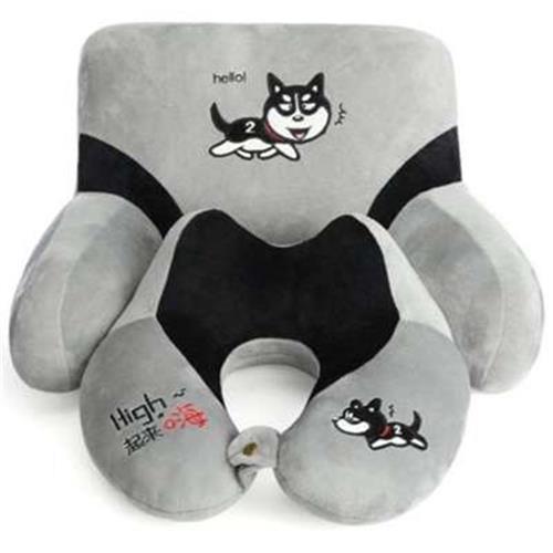 抱枕荞麦枕型枕头护颈腰托w枕小猴软包单人靠垫套颈枕汽车枕