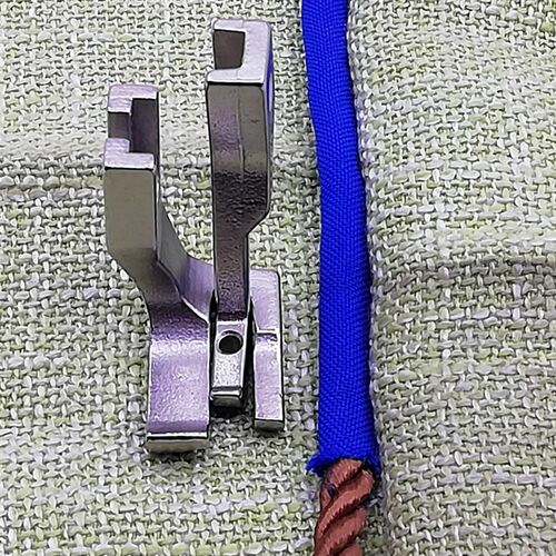 工业电动缝纫机同步车厚料压脚包粗绳塑料胶条双色滚条沙发座套用