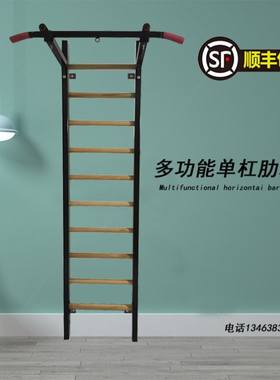 多功能单杠肋木架室内引体向上健身器材J康复训练压腿儿童攀爬架