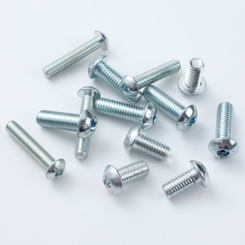 圆头M3镀锌M 级16圆半圆机内六角头C杯盘内六角螺丝10. 螺钉-螺栓