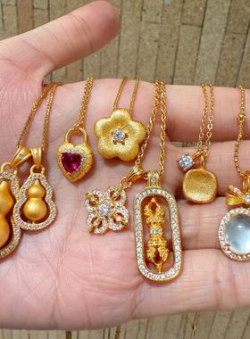 S925银镀22K金真金韦雪同款项链