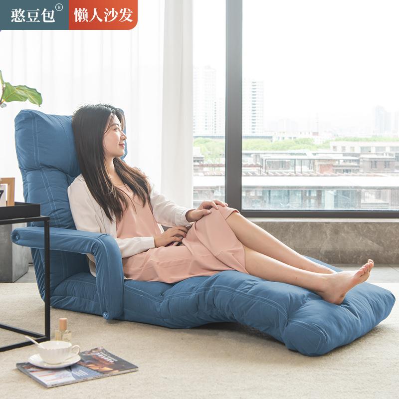科技布折叠榻榻米懒人沙发哺乳椅躺椅地板沙发椅喂奶椅