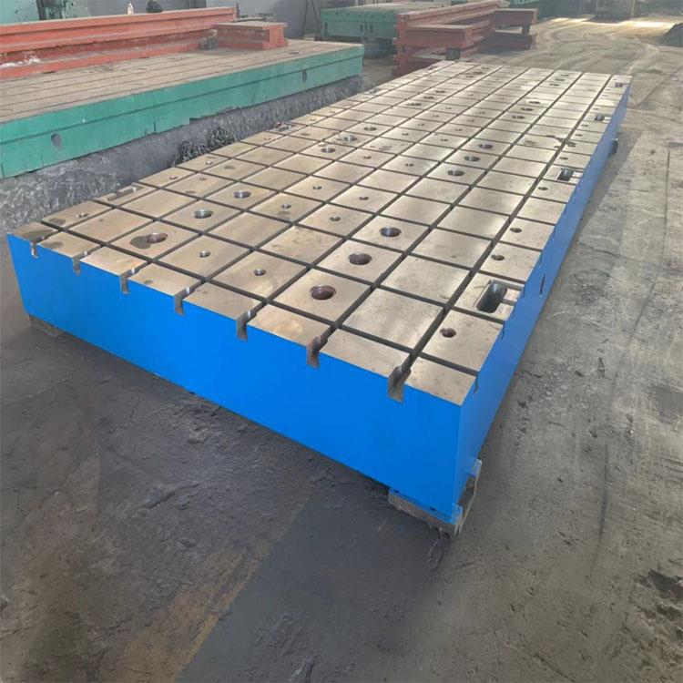 T型槽焊接铸铁平台机床加高工作台焊接检验研磨平台装配铸铁平台