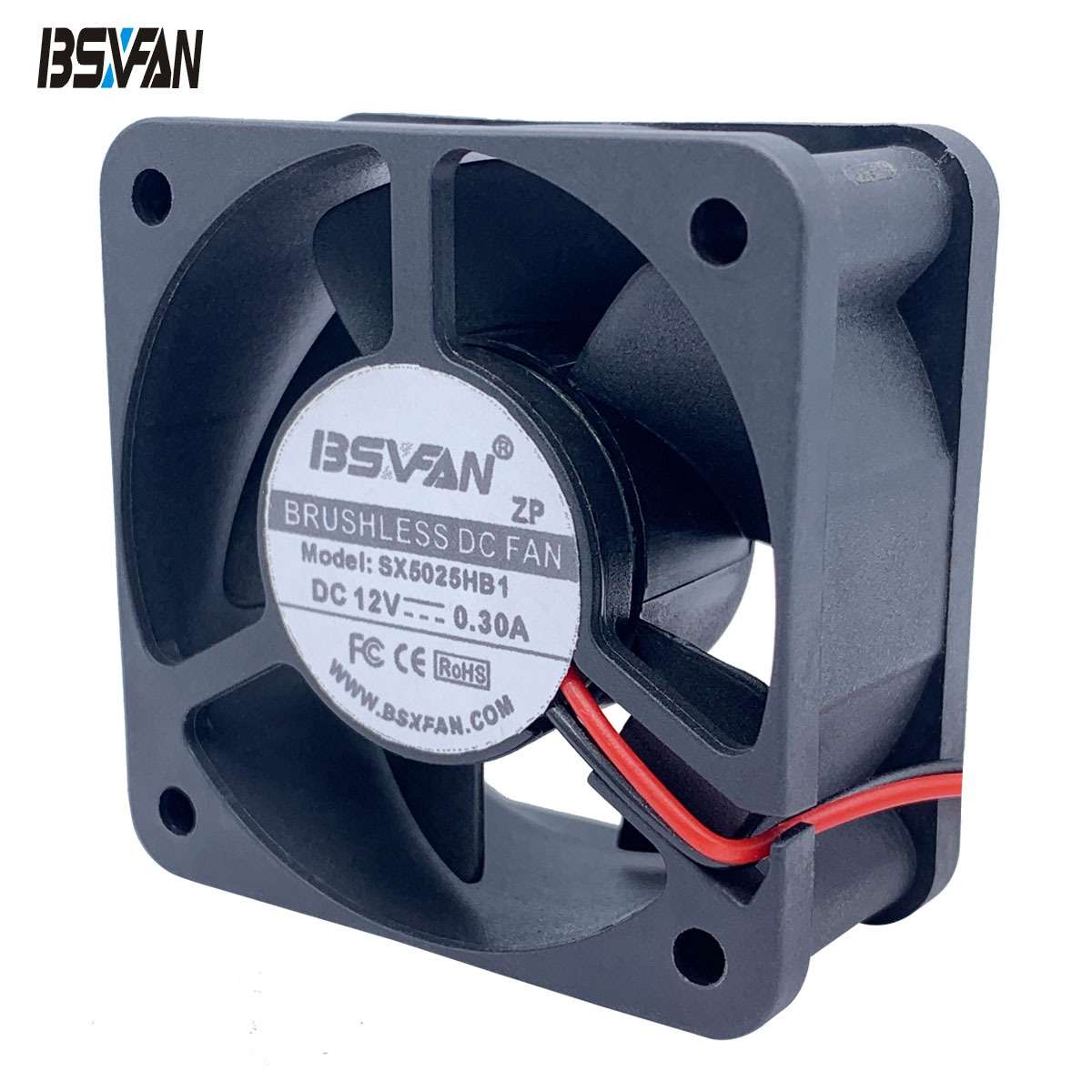 5025直流风扇 5CM 双滚珠 24V 汽车LED透镜模组大灯工业散热风扇