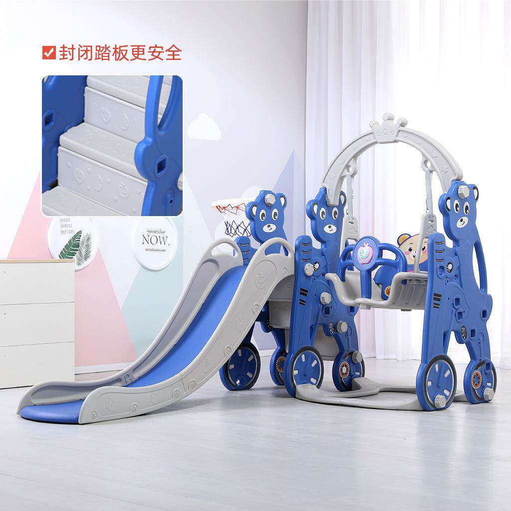 儿童滑滑梯室内家用宝宝小型滑梯秋千组合小孩玩具幼儿家庭加高大