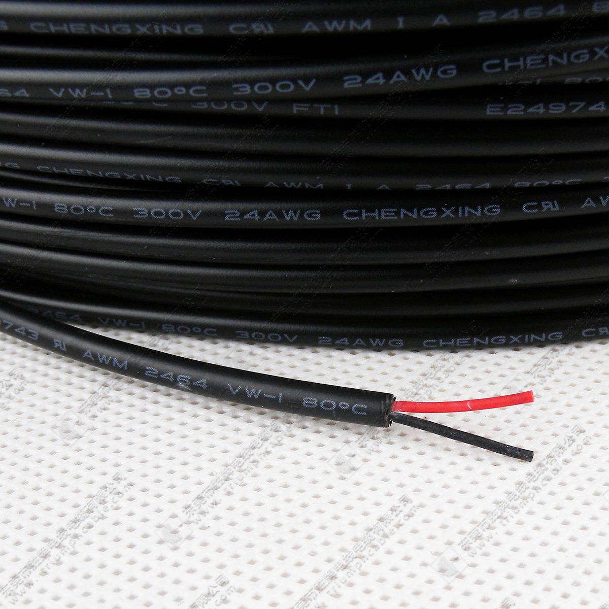 直销UL常规2464#18AWG2芯线或多芯线无屏蔽过粉电线